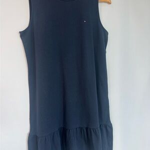 Tommy Hilfiger Navy Crewneck Tee with Signature Flag - tennis/golf dress size xs